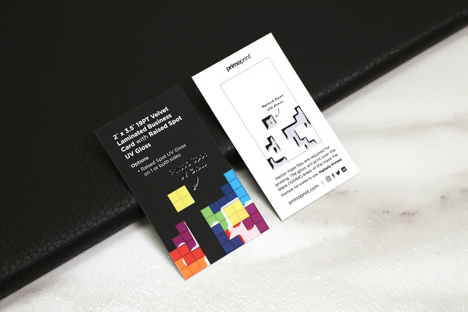 Velvet Business Card With Raised Spot Uv Gloss Primoprint